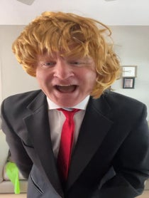Poster for Birthday video from Donald Trump Impersonator