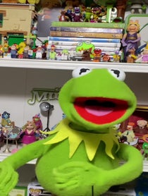 Poster for Pep Talk video from The Muppets (Kermit, Fozzie, Gonzo) IMPERSONATION