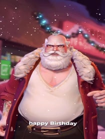 Poster for Birthday video from Santa Claus (Animation)