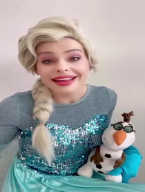 Poster for Birthday video from Elsa Frozen