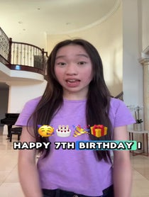 Poster for Birthday video from Reagan To