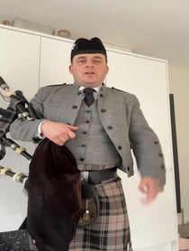 Poster for Birthday video from St Andrews Piper