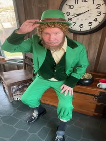 Poster for Birthday video from Leprechaun - Paddy O’Malley - St Patricks Day
