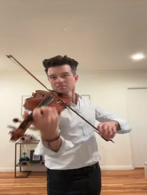 Poster for Birthday video from Christian Hebel Violinist