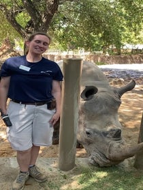 Poster for Birthday video from Rhinos at Houston Zoo