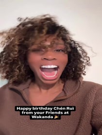 Poster for Birthday video from Carrie Bernans