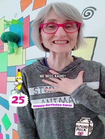 Poster for Birthday video from That Vegan Teacher