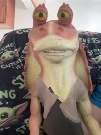 Poster for Birthday video from Meesa Jar Jar Binks