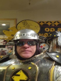 Poster for Birthday video from Pittsburgh Steel Man