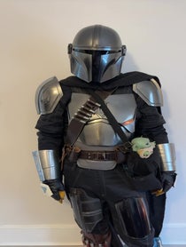 Poster for Birthday video from “Mando” Mandalorian (cosplayer)