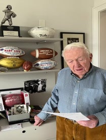 Poster for Birthday video from Marv Levy