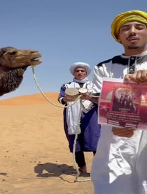 Poster for Party invite video from Sahara Desert