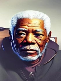 Poster for Birthday video from Morgan Freeman Voice