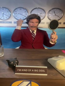 Poster for Birthday video from Ron Burgundy, Ricky Bobby, Buddy The Elf