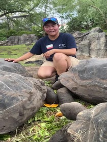 Poster for Mother's Day video from Galàpagos Tortoise at Houston Zoo