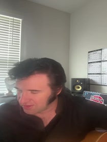 Poster for Birthday video from Travis Powell as Elvis Presley