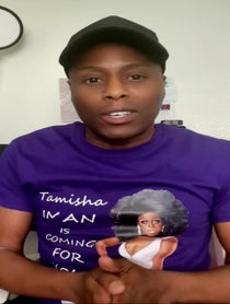 Poster for Mother's Day video from Tamisha Iman