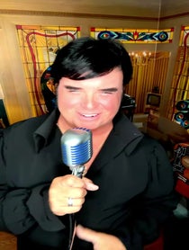 Poster for Birthday video from Mike Slater / Tribute to Elvis
