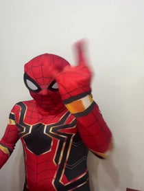 Poster for Birthday video from Spiderman