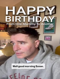 Poster for Birthday video from Jarlath Regan