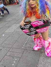 Poster for Birthday video from The Naked Cowgirl Sandy Kane