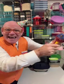 Poster for Birthday video from Tupperware Pete