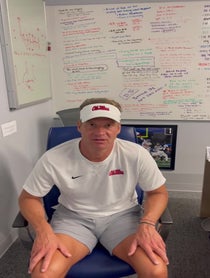 Poster for Pep Talk video from Lane Kiffin