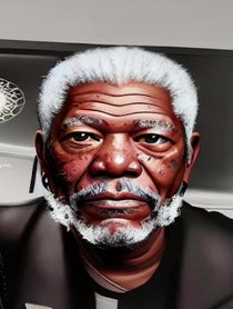 Poster for Birthday video from Morgan Freeman Voice