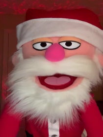 Poster for Father's Day video from Santa Claus Puppet
