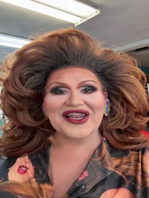 Poster for Birthday video from Trixie Deluxxe - Orlando based drag queen with a flair for roasting