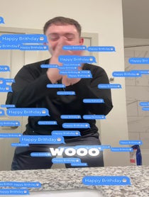 Poster for Birthday video from Coy Latte