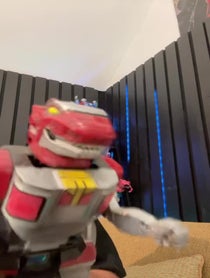 Poster for Birthday video from T-Rex Dinozord