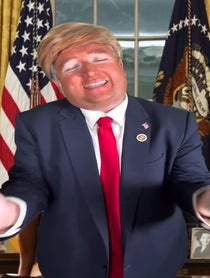 Poster for Birthday video from Tiktok Donald Trump: John Walsh