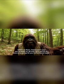 Poster for Birthday video from Buff Big Foot