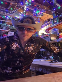 Poster for Birthday video from Disco Cowboy