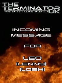 Poster for Birthday video from Arnold the T2 Terminator  impersonator