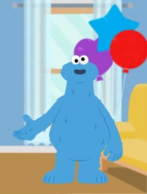 Poster for Birthday video from Cookie Monster