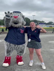 Poster for Birthday video from Worcester Red Sox Mascots