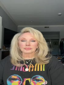 Poster for Birthday video from Morgan Fairchild