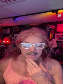 Poster for Birthday video from Carrot Top