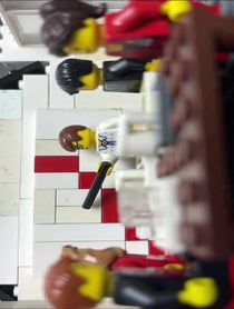 Poster for Birthday video from Lego At War