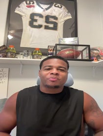 Poster for Fantasy football video from Pierre Thomas