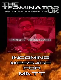 Poster for Birthday video from Arnold the T2 Terminator  impersonator