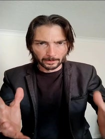 Poster for Birthday video from Keanu reeves lookalike