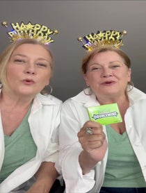 Poster for Birthday video from The Real Doublemint Twins