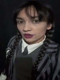 Poster for Pep Talk video from Wednesday Addams / Wandinha Addams