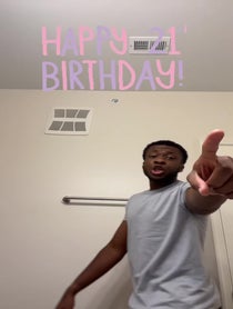 Poster for Birthday video from Kenny jones