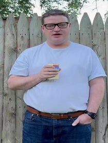 Poster for Birthday video from Propane Man, Dan “America” Bruce