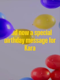 Poster for Birthday video from Lex Lang