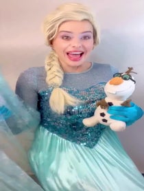 Poster for Birthday video from Elsa Frozen
